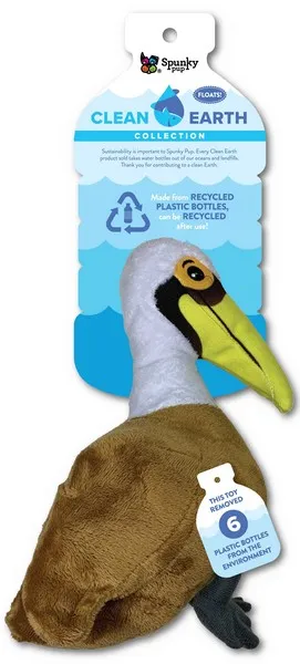 1ea Spunky Pup Clean earth Pelican Plush Large - Health/First Aid